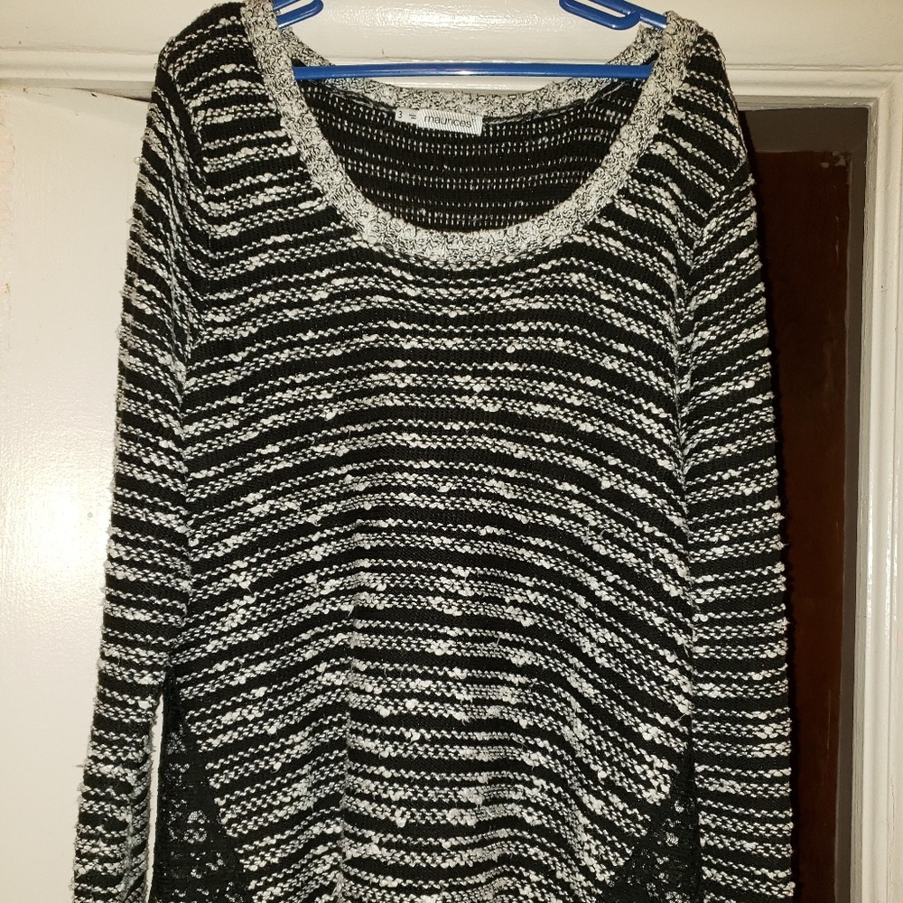 Maurices Sweater with lace size 3